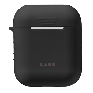 Dėklas Laut Apple AirPods, Silikoninis, Juodas