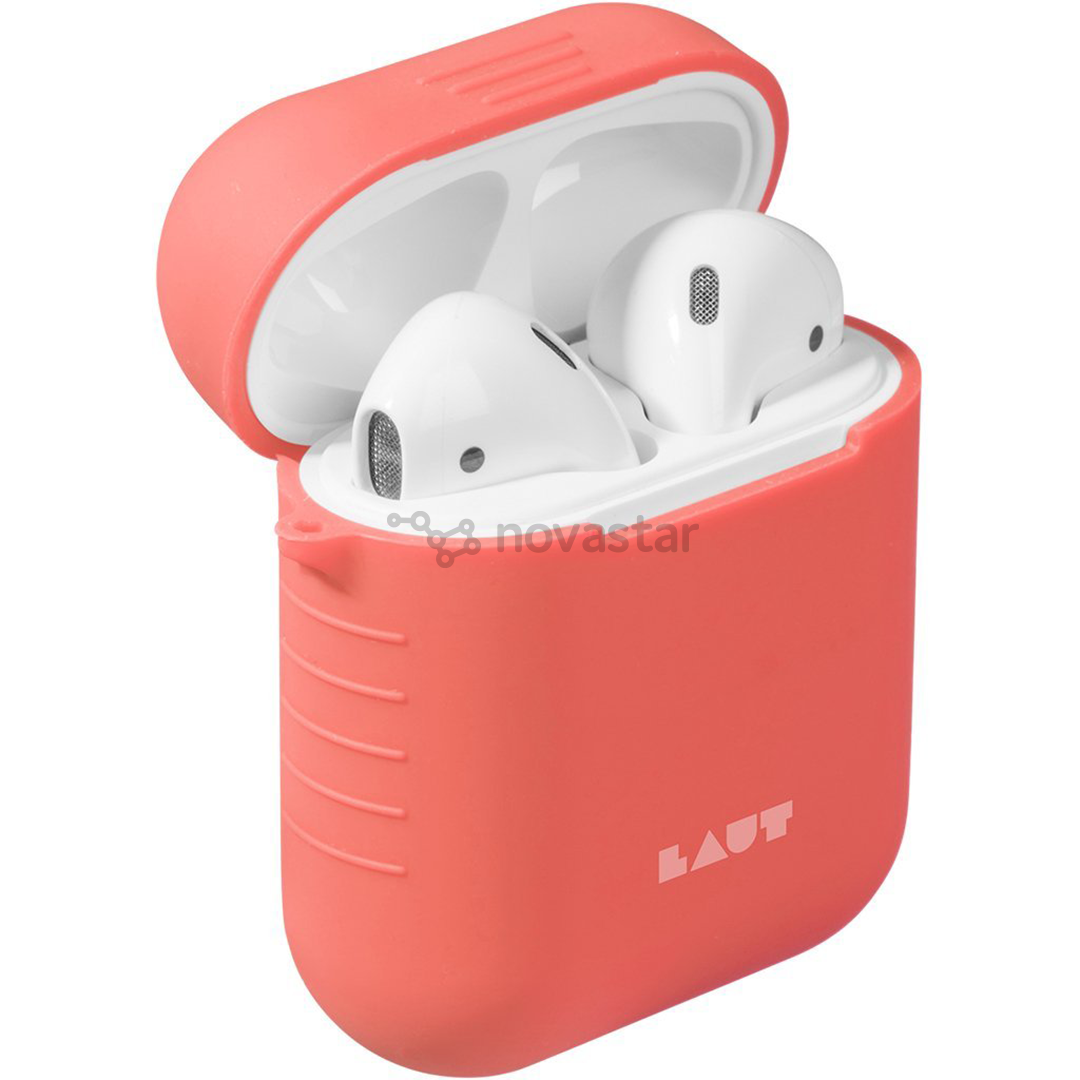 Dėklas Laut Apple AirPods, Silikoninis, Rožinis
