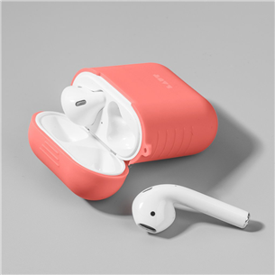 Dėklas Laut Apple AirPods, Silikoninis, Rožinis