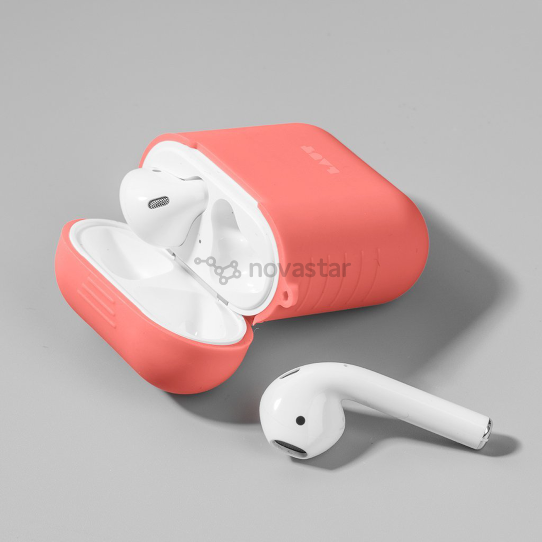 Dėklas Laut Apple AirPods, Silikoninis, Rožinis