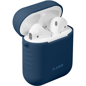 Dėklas Laut Apple AirPods, Silikoninis, Mėlynas