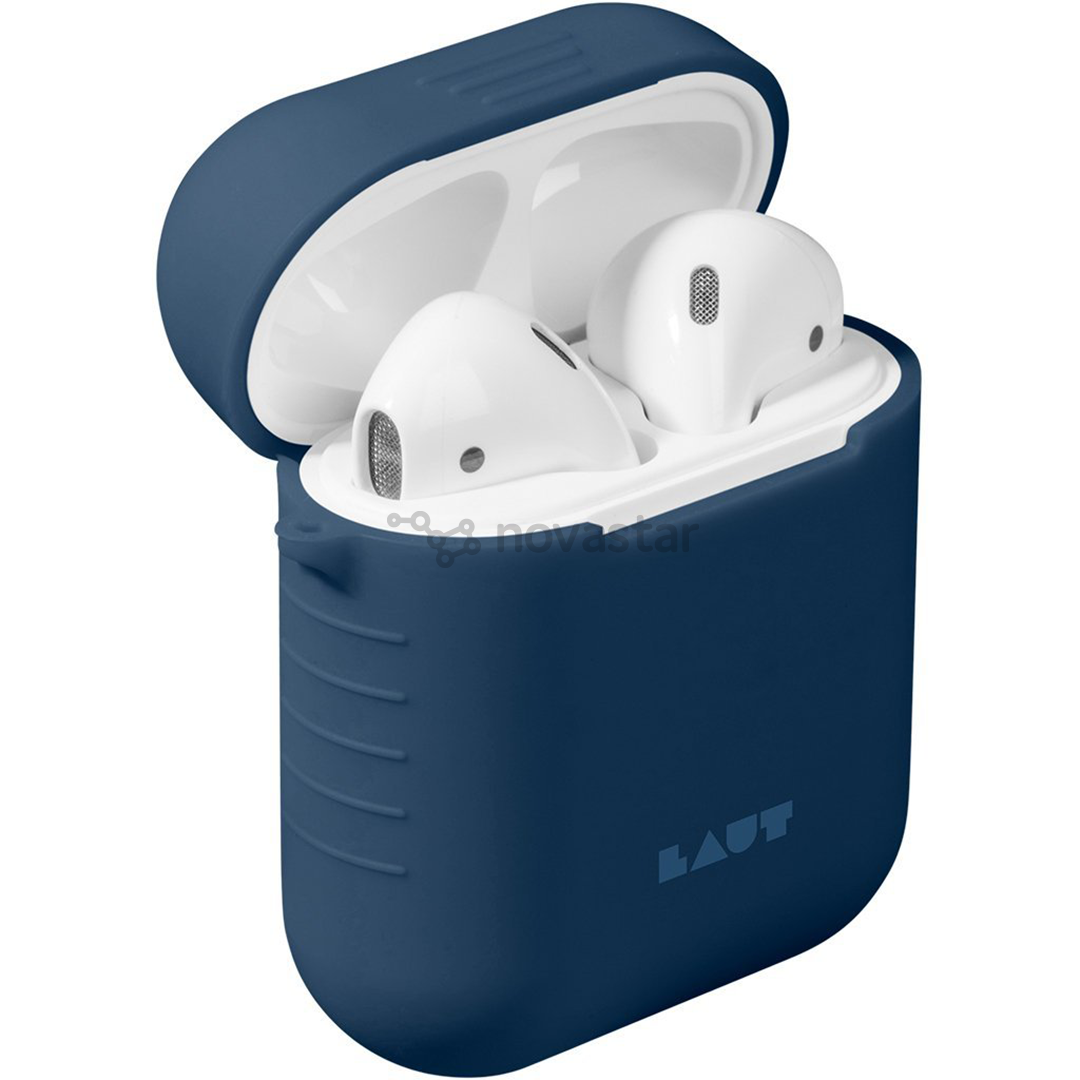 Dėklas Laut Apple AirPods, Silikoninis, Mėlynas