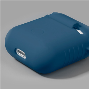 Dėklas Laut Apple AirPods, Silikoninis, Mėlynas