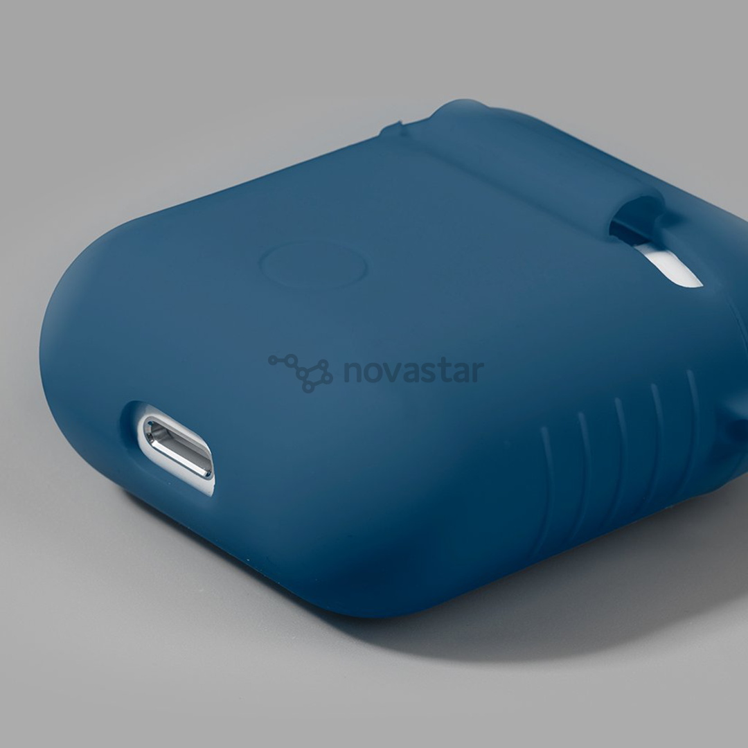 Dėklas Laut Apple AirPods, Silikoninis, Mėlynas