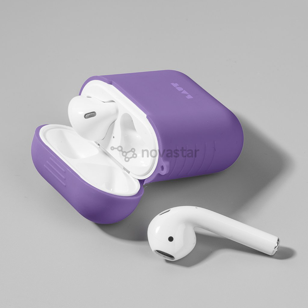 Dėklas Laut Apple AirPods, Silikoninis, Violetinis