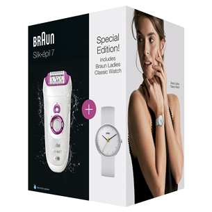 Epiliatorius Braun 7 + laikrodis Braun