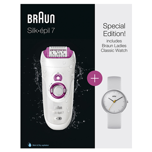 Epiliatorius Braun 7 + laikrodis Braun