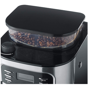 Severin, water tank 1.4 L, inox/black - Coffee maker with grinder