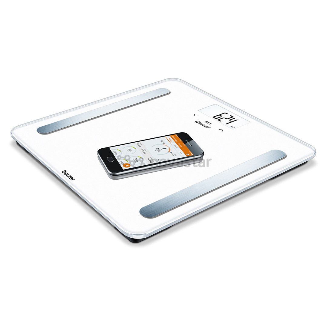 Beurer, iki 180 kg, baltos - Diagnostinės svarstyklės