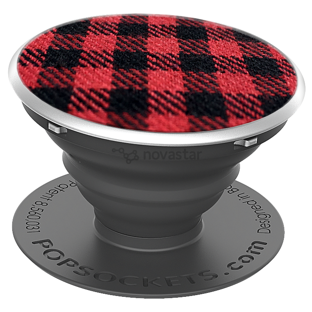 Universalus telefono laikiklis Popsockets, Classic Check Red