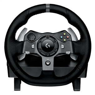 Žaidimų vairas Logitech G920 + Driving force pavarų perjungimo svirtis Xbox One / PC