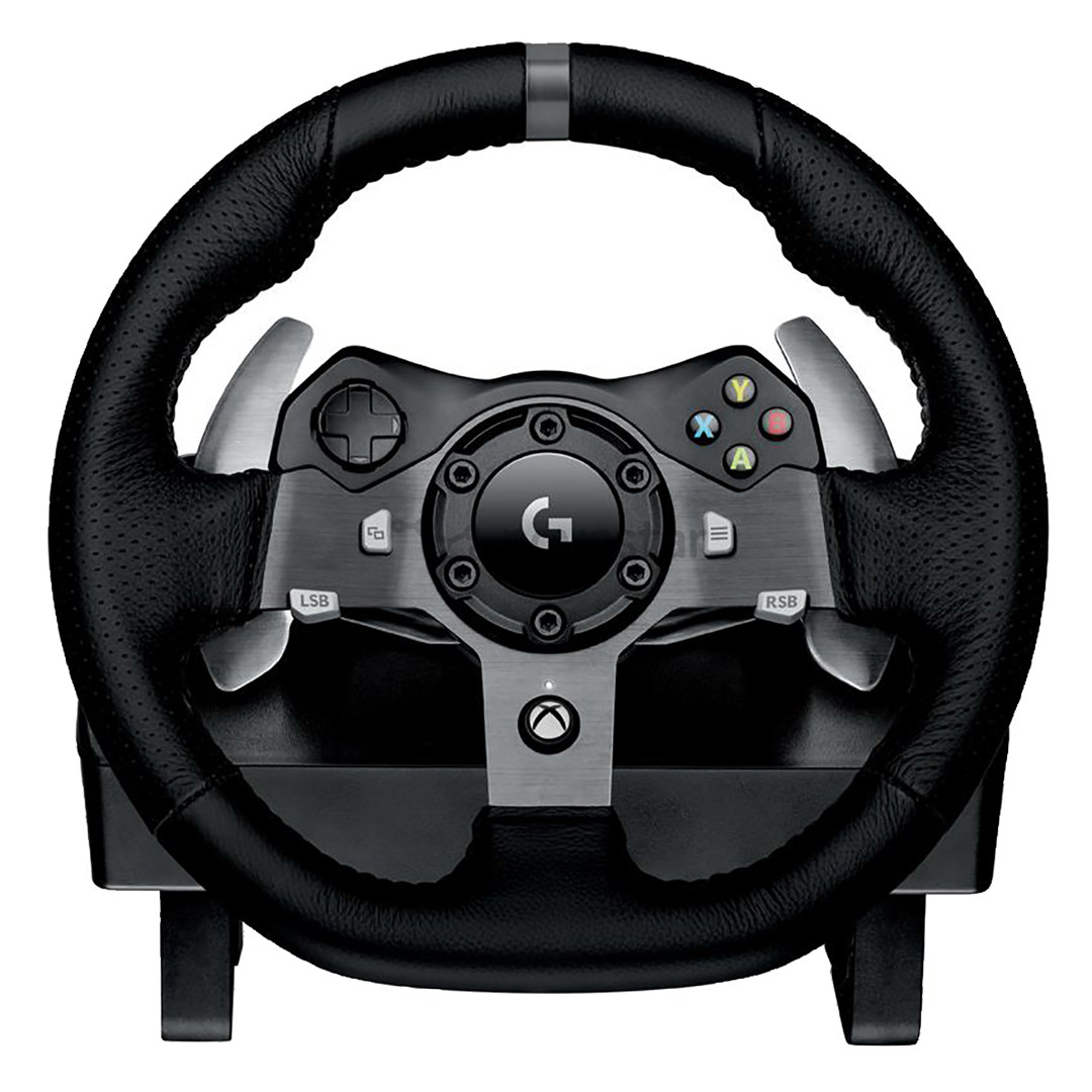 Žaidimų vairas Logitech G920 + Driving force pavarų perjungimo svirtis Xbox One / PC