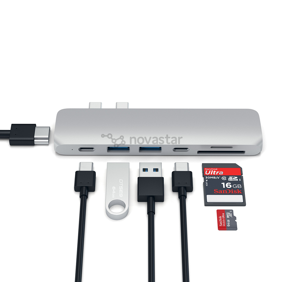USB šakotuvas Satechi USB-C PRO Hub with 4K HDMI 85W