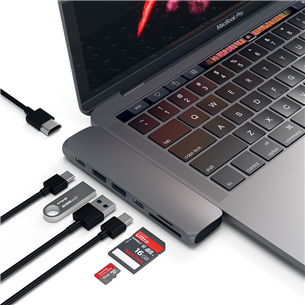 Šakotuvas Satechi MacBook Pro/Air USB-C,ST-CMBPM