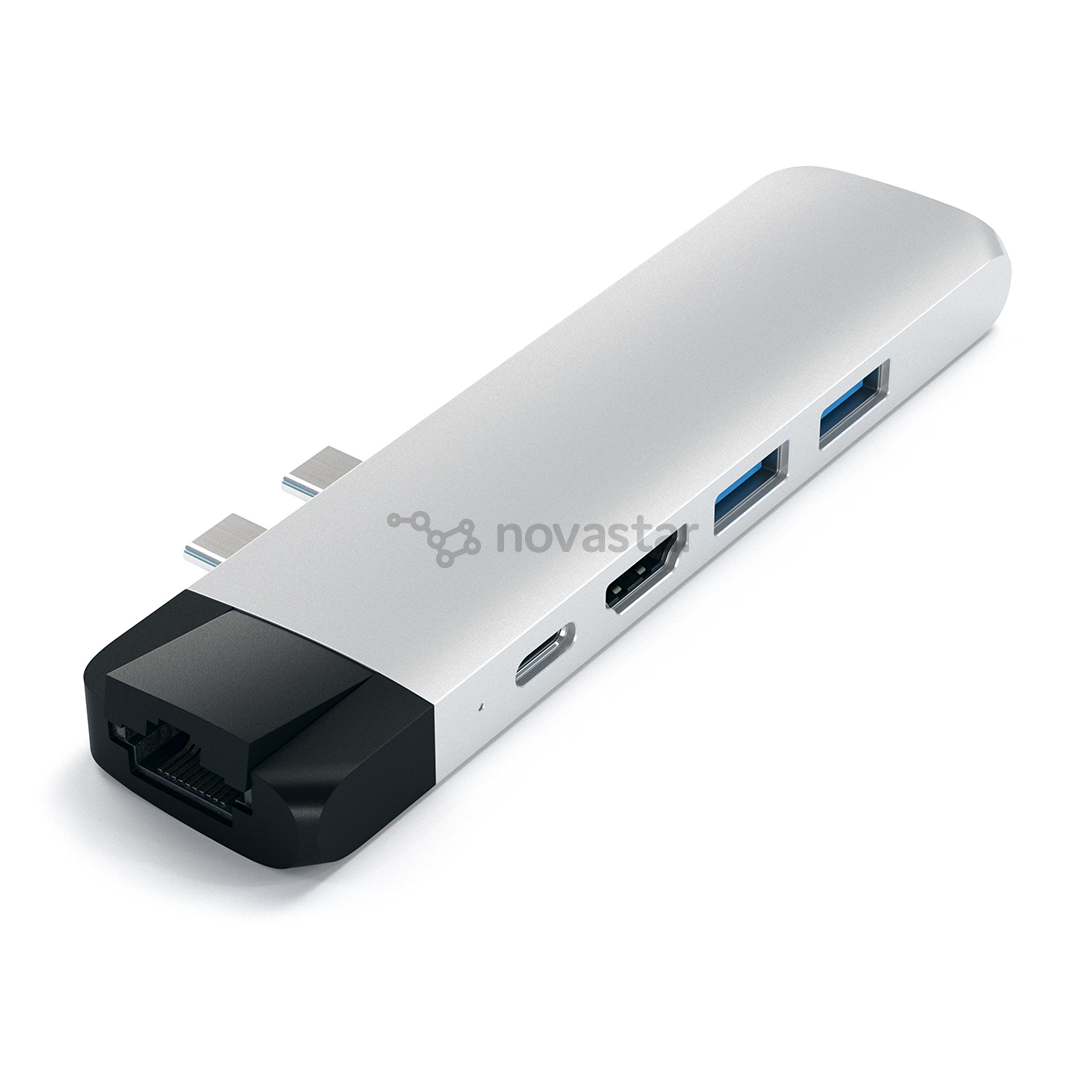 USB šakotuvas Satechi USB-C PRO Hub with 4K HDMI and Ethernet