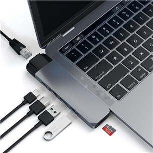 Satechi, USB-C MacBook Pro, grey - Hub