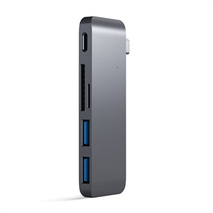 Satechi, MacBook 12'', USB-C, pilkas - USB šakotuvas