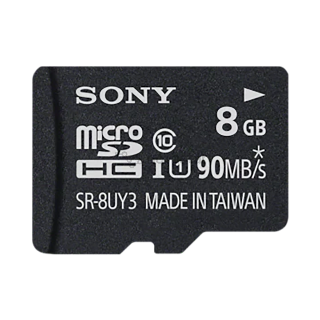 Atminties kortelė Sony Micro SDHC 8GB+SD adapteris, 10 klasė