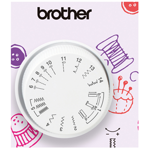 Brother Little Angel, white/pink - Sewing machine