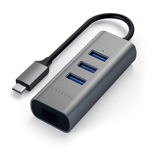 Šakotuvas Satechi USB-C + Gigabit Ethernet ST-TC2N1USB31AM ST-TC2N1USB31AM