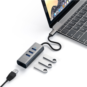 Šakotuvas Satechi USB-C + Gigabit Ethernet ST-TC2N1USB31AM