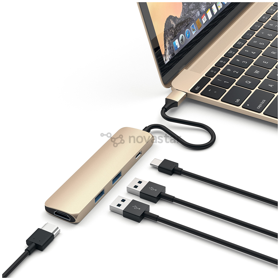 Šakotuvas Satechi USB-C Multi-port 4K, ST-CMAG