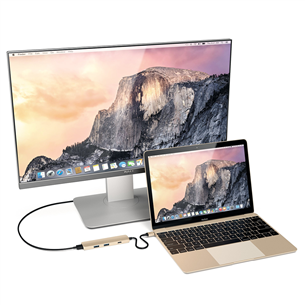 Šakotuvas Satechi USB-C Multi-port 4K, ST-CMAG
