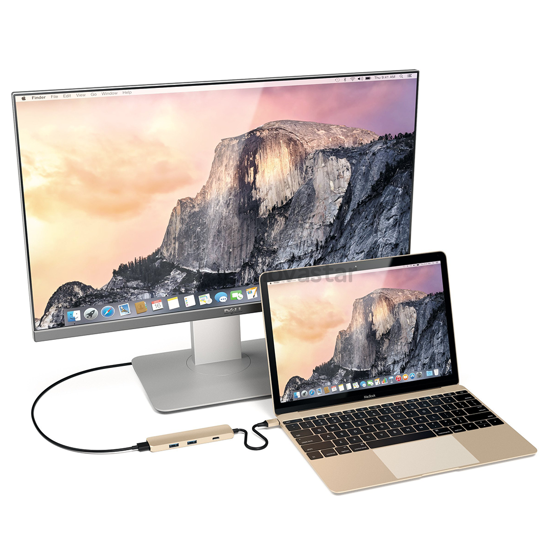 Šakotuvas Satechi USB-C Multi-port 4K, ST-CMAG
