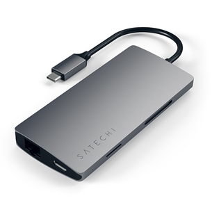 Adapteris Satechi USB-C Multi-Port 4K Gigabit Ethernet