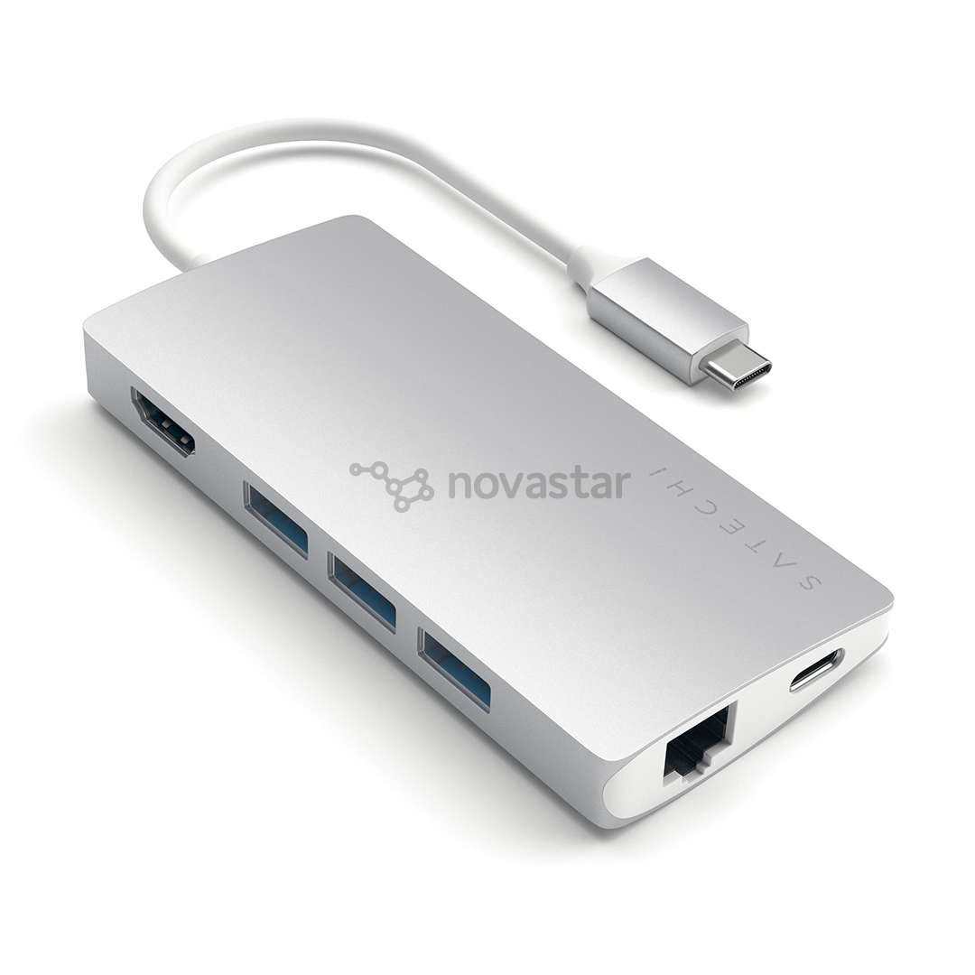 Adapteris Satechi USB-C Multi-Port 4K Gigabit Ethernet