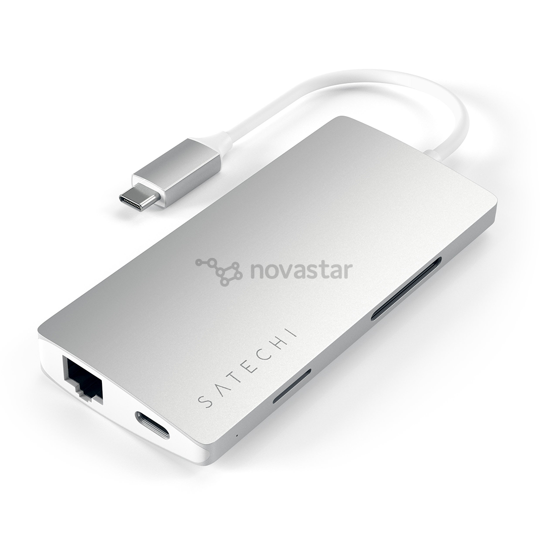 Adapteris Satechi USB-C Multi-Port 4K Gigabit Ethernet