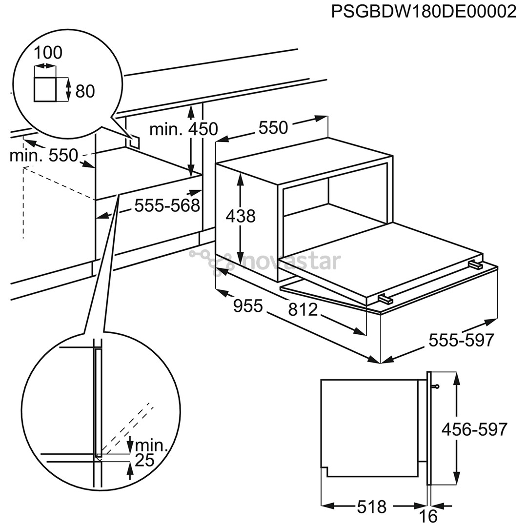 Electrolux Compact, 6 komplektų talpa - Įmontuojama indaplovė