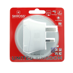 Travel adapter EUR -- UK Skross