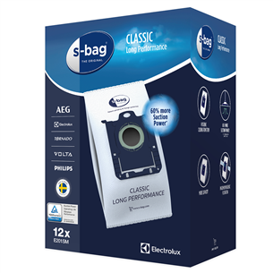 Dulkių siurblių maišeliai Electrolux S-bag Long Performance, 12vnt