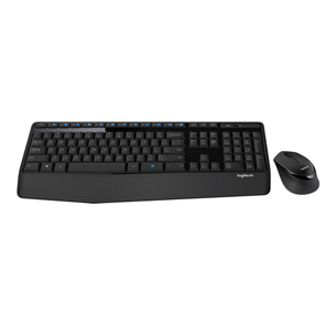 Logitech MK345, US, черный - Беспроводная клавиатура + мышь