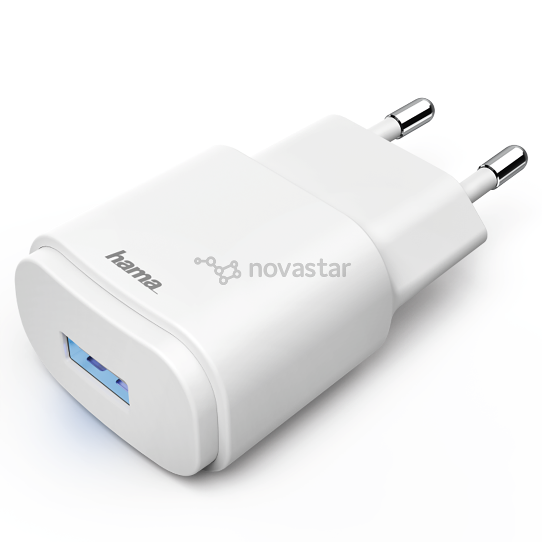 Įkroviklis Hama USB 1.2A, baltas