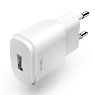 Įkroviklis Hama USB 1.2A, baltas