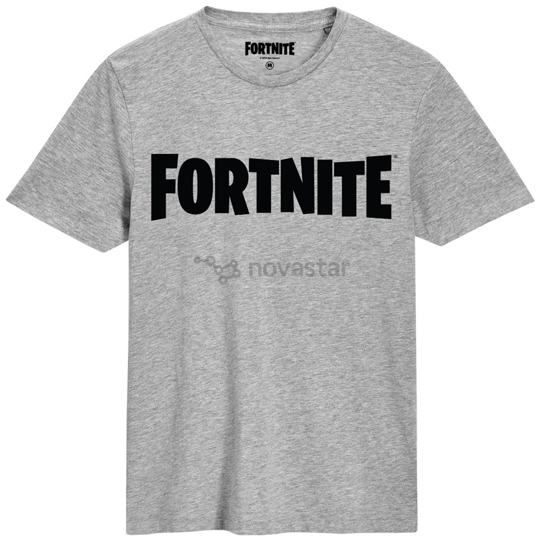 Marškinėliai Fortnite, M, Šviesiai pilki, 5055910328169