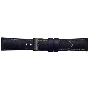 Dirželis Samsung Galaxy Watch Urban Traveller, Odinis, 46mm, Juodas