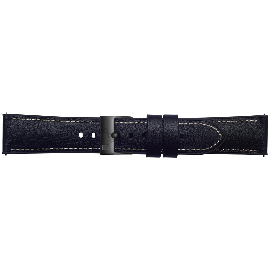 Dirželis Samsung Galaxy Watch Urban Traveller, Odinis, 46mm, Juodas