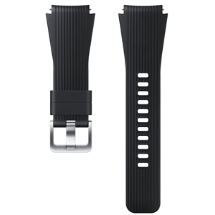 Dirželis Samsung Galaxy Watch, 42mm, Silikoninis, Juodas