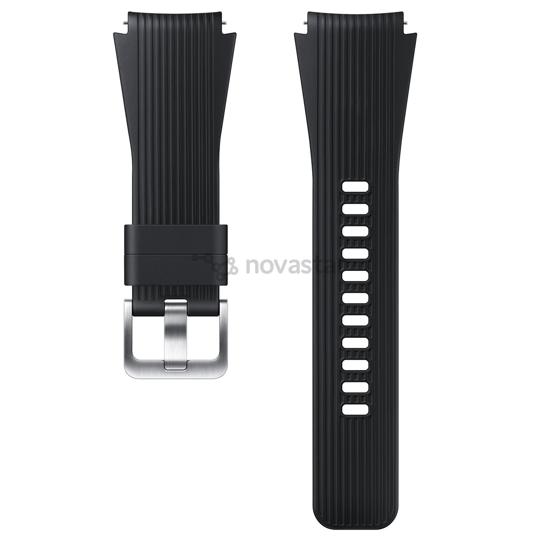Dirželis Samsung Galaxy Watch, 42mm, Silikoninis, Juodas