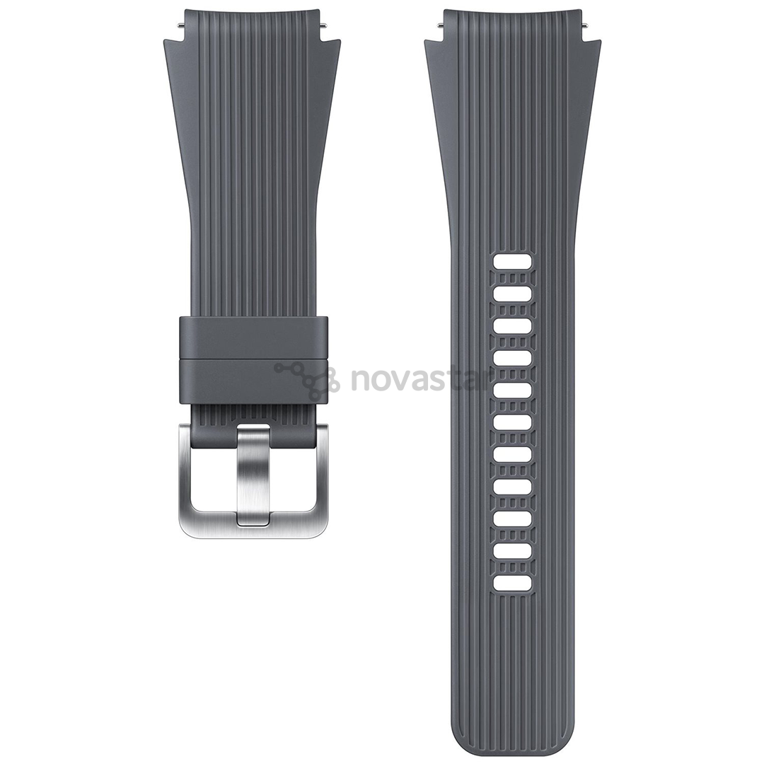 Dirželis Samsung Galaxy Watch, 46mm, Silikoninis, Pilkas