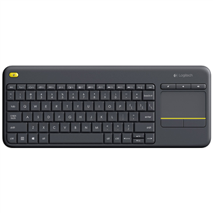 Logitech K400 Plus, US, серый - Беспроводная клавиатура с тачпадом