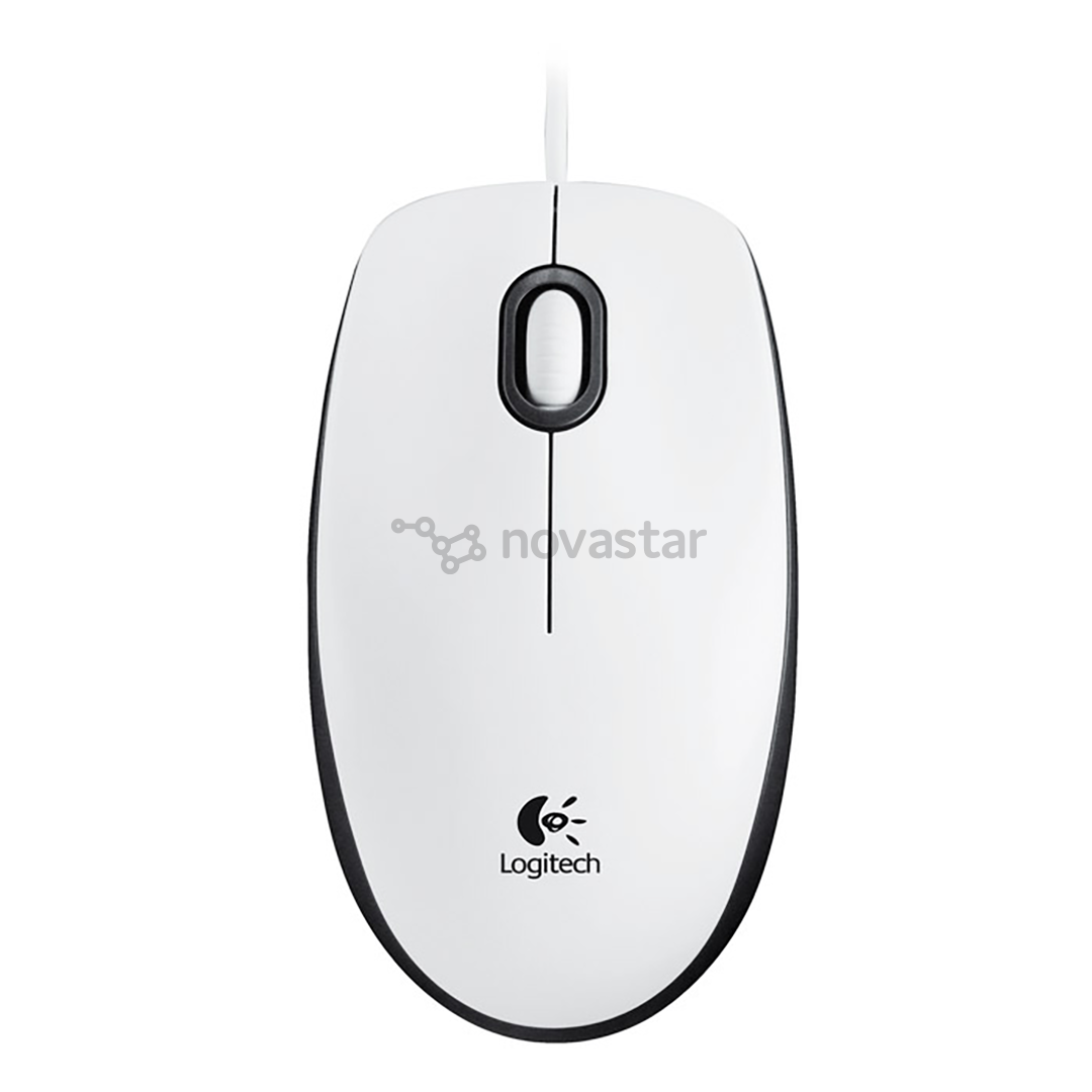 Pelė Logitech M100, Laidinė, Balta