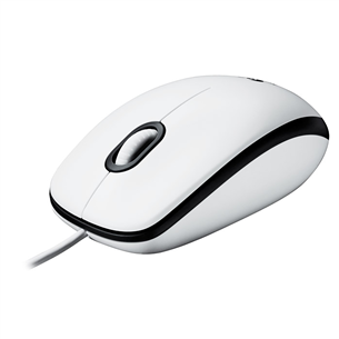 Pelė Logitech M100, Laidinė, Balta