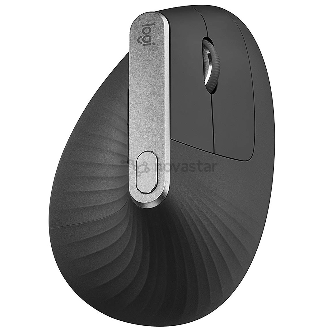 Logitech MX Vertical Advanced Ergonomic, juoda - Belaidė pelė