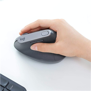 Logitech MX Vertical Advanced Ergonomic, черный - Беспроводная лазерная мышь