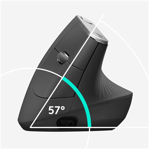 Pelė Logitech MX Vertical Advanced Ergonomic, Belaidė