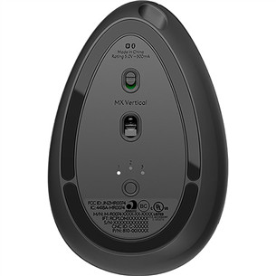 Logitech MX Vertical Advanced Ergonomic, juoda - Belaidė pelė